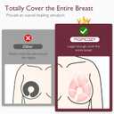 Momcozy Larger Breast Therapy Packs, Hot and Cold Breast Pads with 2 Soft Covers, Breastfeeding Essentials, Postpartum Recovery, 2 Pack, Pink