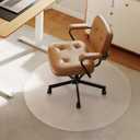 Office Chair Mat for Carpet - 36x36 Inch Plastic Computer Desk Floor Protectors for Chairs Clear Under Desk Rug Pad for Rolling Gaming Chair