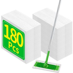 Dry Sweeping Cloths Compatible with Swiffer Sweeper Mop, Disposable Sweeping Dry Pads Refill, Dry Floor Cloths to Clean Dust, Dirt, Pet Hair, 180 Count