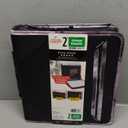 Five Star Zipper Binder, 2 Inch 3-Ring Binder for School, 530 Sheet Capacity, 3 Removable Tabbed File Folders, Black (29036IT8)