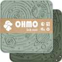 OHMO Lick Mat for Dogs and Cats(Large, Camo&Light Green, 2pcs) Enrichment Accessories Toy Space Star Easy Clean Pet Slow Feeder/Suction Cups, Licking Pad for Anxiety Relief and Boredom Reduction