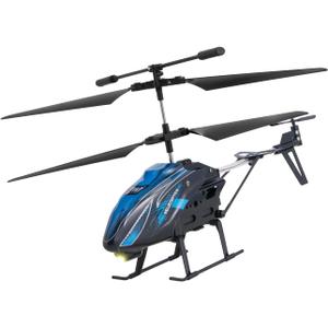 VEVOR RC Helicopter, 2.4GHz Flying Remote Control Helicopter, 3.5 Channel RC Airplane for Kid, 16 Mins Flight Time, Altitude Hold, One-Key Takeoff/Landing & LED Lights, Toys for Kids Ages 8 and up (9.06 inches, Blue-shark)
