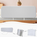 Q-MIULIKE Baby Bed Rail for Toddlers Foldable Portable Easy to Install Travel Toddler Bed Rails 27 Height Adjustable Suitable for Full King Queen Twin Bed Sizes (Grey 59 Inch, 1 Piece