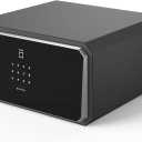 W-Series Security Box with Key, Safe Box,1.45 Cubic Fingerprint Password,Safety Boxes for Home