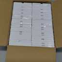 BESTTEN 50 Pack 1 Gang Screwless Decorator Wall Plate, USWP6 Gloss Snow White, Decorative Outlet Cover, Decor Light Switch Face Plate, H4.69 x W2.91