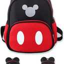 Cute Mini Backpacks, Red Cartoon Bag, Mouse Ears Bowknot Travel Daypack (10.28.3inch, Boy Red-1)