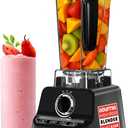 Gourmia Countertop Commercial Blender 2L BPA-Free Pitcher, 4 Presets, 1500W High-Speed Motor, 45,000 RPM, Variable Speed Dial, Built-In Tamper, Dishwasher-Safe Parts, Black