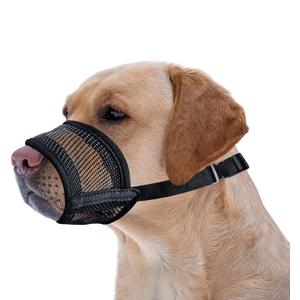 Extra Large Dog Muzzle - Air Mesh Big Dog Muzzle | Suitable for Small, Medium Large and X-Large Dogs | Stop Biting, Barking and Chewing Best for Aggressive Dogs | No Bark Muzzle