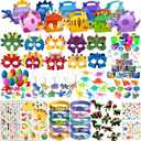 Dinosaur Party Favors, Dinosaur Birthday Party Supplies, Dinosaur Goodie Bags for Kids Birthday, Dino Gifts Bags Fillers Stuffers, Dinosaur Themed Party Toys