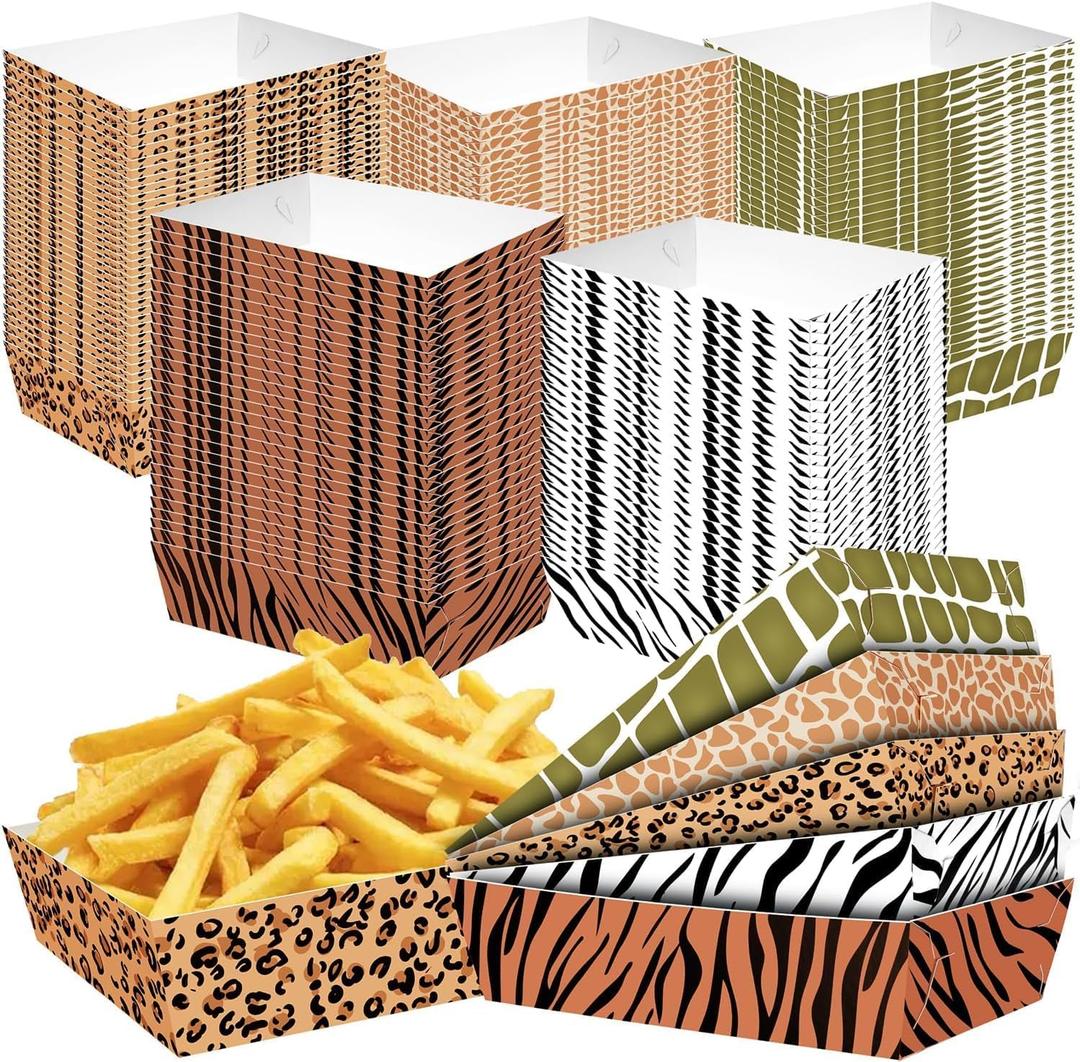 50Pcs Jungle Safari Wild Animal Party Supplies Disposable jungle zoo animal Print Paper food tray for Birthday Party, Baby Shower and jungle safari theme party decorations 50Pcs Jungle Safari Wild Animal Party Supplies Disposable jungle zoo animal Print Paper food tray for Birthday Party, Baby Shower and jungle safari theme party decorations