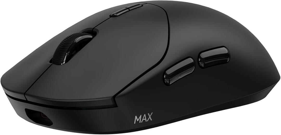 Rapoo VT2 MAX Wireless Gaming Mouse, True 8K Wireless Polling Rate, 53g Lightweight, Up to 750 Hr Battery, Nordic nRF54L15 MCU, 120-Million Optical Switch, 10 Programmable Buttons, Macro Enabled (Black)