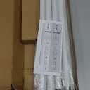 IFELS Heavy Duty Curtain Rods for Windows 72 to 144 Inch, 1 Inch Adjustable White Curtain Rod Set with Easy Installation and Modern Design (A1, White, 30-150")