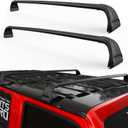 KitsPro 260lb Roof Rack Cross Bars for 2007-2026 Jeep Wrangler, 2020-2026 Jeep Gladiator, Matte Black Heavy Duty Aluminum Cargo Crossbar (ONLY FIT Hard Roof Top)