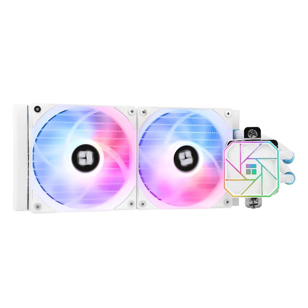 Thermalright Aqua Elite 240 White V3 Liquid CPU Cooler, 240 Cooling Row Size, 2 x 120mm PWM Fans, S-FDB Bearings,for AM4/AM5, Intel LGA1150/1151/1155/1156/1200/2011/1700/1851,Desktop CPU Cooler AIO