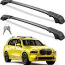 300lbs Roof Rack Cross Bars Compatible with BMW X7 G07 2019-2025 with Raised Side Rails, Heavy Duty Aluminum Lockable Roof Rails Crossbars Cargo