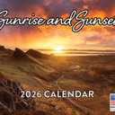 Sunrise and Sunset Calendar 2026 Monthly Wall Calender 12 Month | American Made In The USA