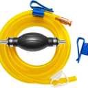 Gasoline Transfer Pump - Fuel Transfer Pump, Gas Pump Portable Hand Fuel Siphon Pump, Oil, Diesel, Water, Liquid, Fluid, High Flow 10 Ft Siphon Hose for Gasoline (15mm-SET01)