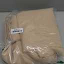 Simplebrand Gold Faux Linen Textured Semi Sheer Curtains 108 Inches Long 2 Panels for Living Room, Privacy Extra Long Light Filtering Farmhouse Thick Window Drapes for Large Window, 50 x 108 Inch