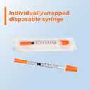 1ml/cc 29G 1/2" Syringes with Needle, 100 Pack