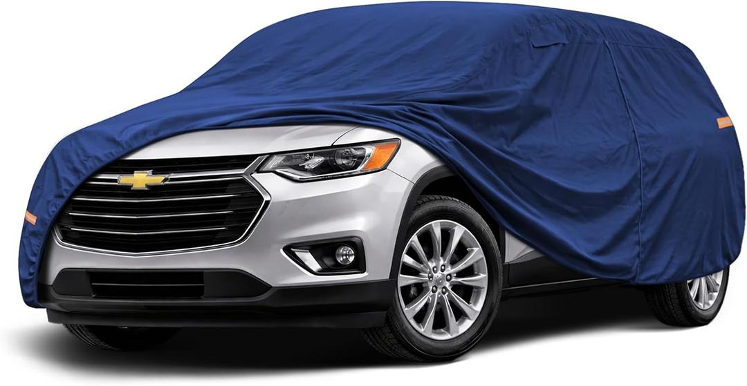 Coverlex Premium Chevy Traverse Car Cover Waterproof All Weather, Heavy Duty Car Tarp Custom Fit for 2009-2026 Traverse LS, LT, RS, Z71, Premier, High Country (Gen 1, 2, 3)