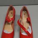 IDIFU IN3 Mary Jane Pumps Closed Toe Low Short Chunky Block Dress Shoes for Women Wedding Bridal Flight Attendant Heels Formal Cute Round Toe Vintage Small Thick Pumps Heels with Round Buckle 12