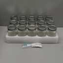 Glass Mason Jars 16 oz with Airtight Lids and Bands - 15 Pack Regular Mouth Pint Canning Jars for Pickling, Meal Prep, Overnight Oats, Dry Food & DIY Crafts - Includes 24 Stickers & Brush