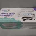 Power Strip Cover Box - Effectively Baby Proofs Power Strip with Patented Dual Lock. Convenient Side Openings for Cords & Cables. Protects Small Hands & Fingers