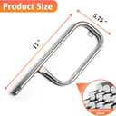 Grill Burner Tube for Weber Q100 Q120 Q1000 Q1200, 304 Stainless Steel 60040 17 Inch, Baby Q 386001 386002 516002, 516001, 50060001, 51060001 Gas Grills, Replacement Part Weber 69957/41657
