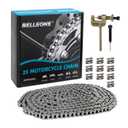 Belleone #25 Roller Chain - 10 Feet #25 Chain with 10 Connecting Links & Chain Breaker for Go Karts, Mini Bikes, Scooters, Dirt Bikes, Razor Motorcycles, Pocket Bike and Bycicles - 480 Links