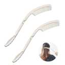 Foldable Long Handled Comb (2PK) - Long Reach Handle Combs Hair for Elderly and Disabled Arthritis People Limited Mobility
