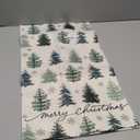 Siilues Christmas Table Runner, Christmas Tree Decorations Merry Christmas Runner for Table Seasonal Winter Decor for Indoor Outdoor Dining Table Decorations 13x48 Inch