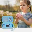 Case Compatible with YUSSBCU/for Fabeto/for FHskFH/for BlueFire Video Walkie Talkies for Kids, Travel Carrying Walkies Talkies Toys Storage Bag with Mesh Pocket for USB Cables (Box Only) -Blue