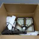 Capulina Tiffany Lamp Stained Glass Table Lamp 12x12x19 Inches Cream Color Tiffany Style Desk Reading Lamp Decor for Home Office Bedroom Living Room