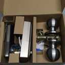 Veise VE027-K Built-in WiFi Smart Lock with 2 Knob, Fingerprint Keyless Entry Door Lock Handle Set for Front Door, App Remote Control, Electronic Digital Keypad Deadbolt, IP65 Waterproof, Satin Nickel