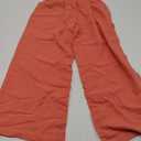 Orange Linel Pants For Woman S