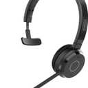 Jabra Evolve 65 TE (Third Edition) Wireless Single-Ear Headphones - Noise-Canceling Mic, 16 hrs Battery Life, Dual Connectivity, Works with All UC Platforms Like Zoom & Google Meet, Black