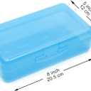 Youngever 5 Pack Plastic Pencil Box, Pencil Case Box, Translucent Pencil Boxes, School Supply Box