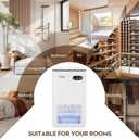 ToLife Dehumidifier for Home, 1000 sq.ft Dehumidifiers for Basement Bedroom Bathroom with 95 OZ Water Tank, Auto Shut Off 7 Colors LED Light, White Black