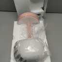 Oneach Portable Cordless Table Lamp, Rechargeable Battery Powered Lamp with Opal Glass Shade, 3-Way Dimmable LED Touch Mushroom Table Lamp for Bedroom, Bedside, Living Room, Dining Room, Patio, Pink