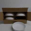 LE TAUCI Pasta Bowls 45 oz, Salad Bowls Set for Serving Soup, Pasta, Noodle, Dinner, Large Kitchen Bowl Plates, Microwave Safe - 8.5 Inch, Set of 4, White