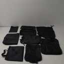 TRMFUSA Compression Packing Cubes 8 Set, Suitcase Organizers, Extendable Packing Cubes, Black