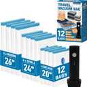 Travel Vacuum Storage Bags with Electric Pump, 12 Combo Travel Packing Bags for Luggage and Suitcase, Carry-on Size Compression Space Saver for Clothes and Clothing