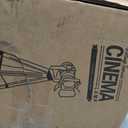 Decoluce Vintage Tripod Floor Lamp, Height Adjustable Wooden Camera Tripod Rotatable Spotlight Tall Standing Light, Nostalgic Cinema Lamps for Living Room, Bedroom, Studios Decor(Black)