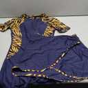 SEAUE Women's Short Sleeve Rash Guard One Piece Bathing Suit with Skirt Zip Front Swimwear UPF 50+ (Medium, Navy Blue)