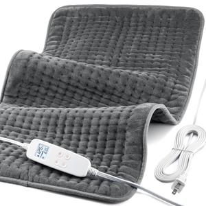 Heating Pad for Back Pain and Cramp Relief, Extra Large 18" x 38" Size Electric Heating Pad for Shoulder Neck Pain with 6 Temperature Level and 6 Timer Settings Auto Shut Off