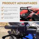 Universal Motorcycle 7/8" 22mm Handlebar Brake Master Cylinder Reservoir Adjustable Clutch and Brake Lever CNC Left & Right Set for Harley Honda Kawasaki Suzuki Yamaha (Black)