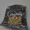 KatchOn, Congrats Grad Yard Sign - 16x10 Inches | Black and Gold Class of 2025 Congrats Yard Sign | Graduation Party Decoration | Congrats Grad Lawn Signs for Graduation Decorations 2025