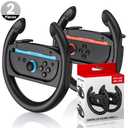 DLveer Steering Wheels Compatible with Switch 2 Controllers,Racing Wheels for Gaming, Simulates Realistic Racing Experience,Steering Wheel Accessory Compatible with Switch 2 Joycon Controller
