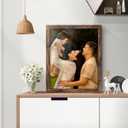 16x20 Picture Frame, Classic Brown 16 x 20 Poster Frame for Horizontal or Vertical Wall Mounting, 1 Pack