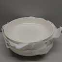 MALACASA 10" Large Pasta Bowls, 56 OZ White Salad Bowls Soup Bowls, Porcelain Serving Bowls Set of 4, Large Kitchen Bowl Plates Pasta Plates, Microwave & Dishwasher Safe, Series REGULAR